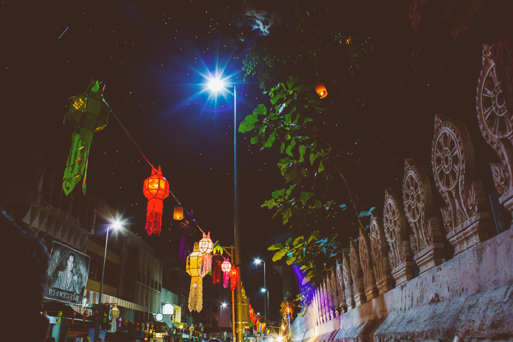 Travel photography Chiang Mai Thiland Elephants and Lantern Festival