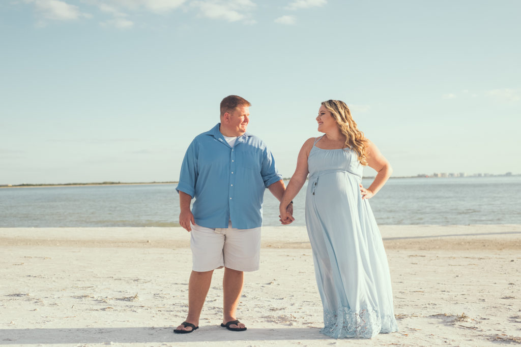 Clearwater Maternity Photographers | www.Joyelan.com | Honeymoon Island Sunset Maternity Session