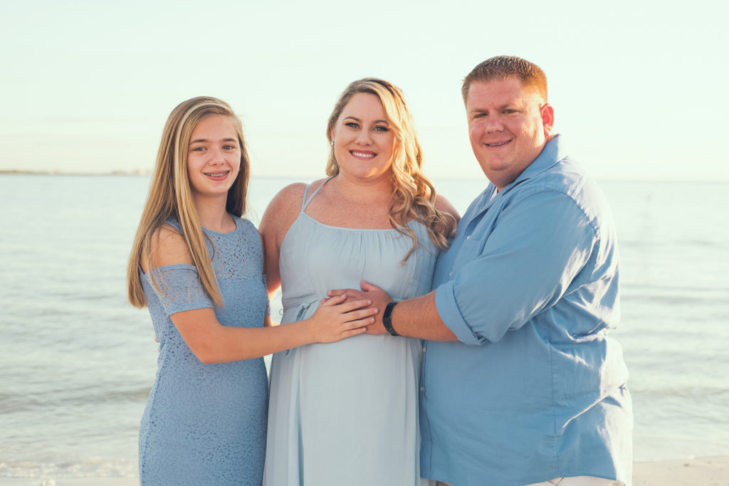 Clearwater Maternity Photographers | www.Joyelan.com | Honeymoon Island Sunset Maternity Session