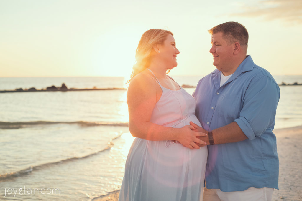 Clearwater Maternity Photographers | www.Joyelan.com | Honeymoon Island Sunset Maternity Session