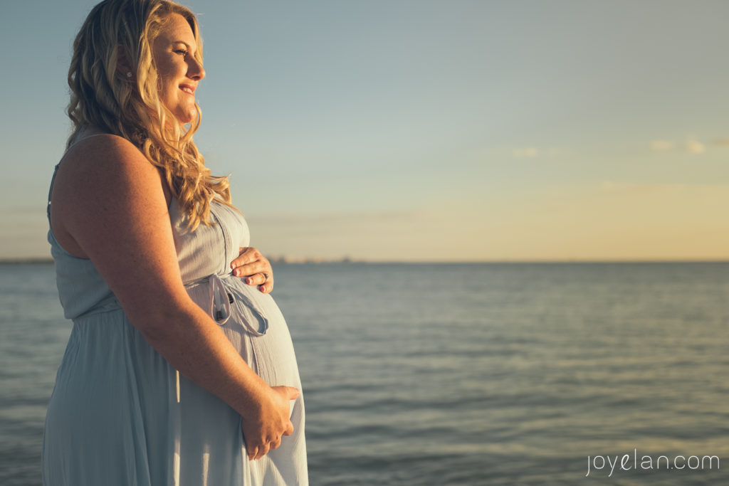 Clearwater Maternity Photographers | www.Joyelan.com | Honeymoon Island Sunset Maternity Session