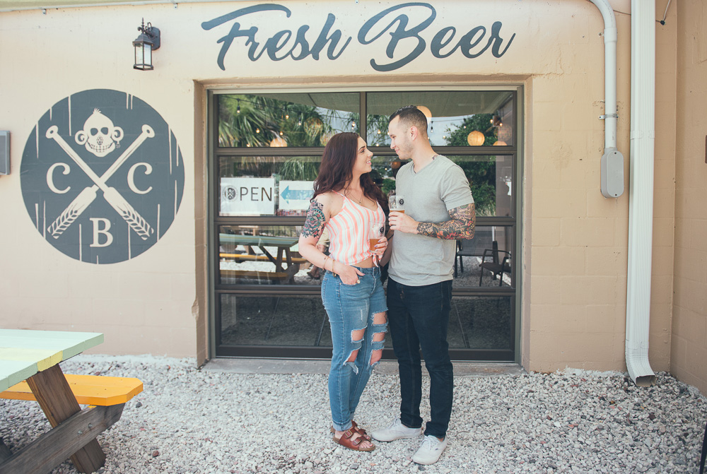 Tampa and Destination Wedding Photographer | www.Joyelan.com | Honeymoon Island Engagement | Beach Weddings Florida | Cueni Brewing Engagement session | Anna Maria Island Wedding