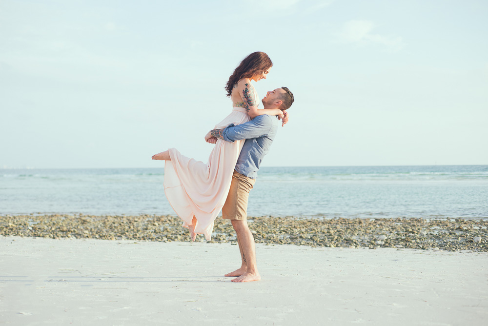 Tampa and Destination Wedding Photographer | www.Joyelan.com | Honeymoon Island Engagement | Beach Weddings Florida | Anna Maria Island