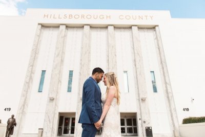 Tampa Elopement Photographer | www.Joyelan.com | hillsborough county courthouse | Le Meridien Tampa Wedding