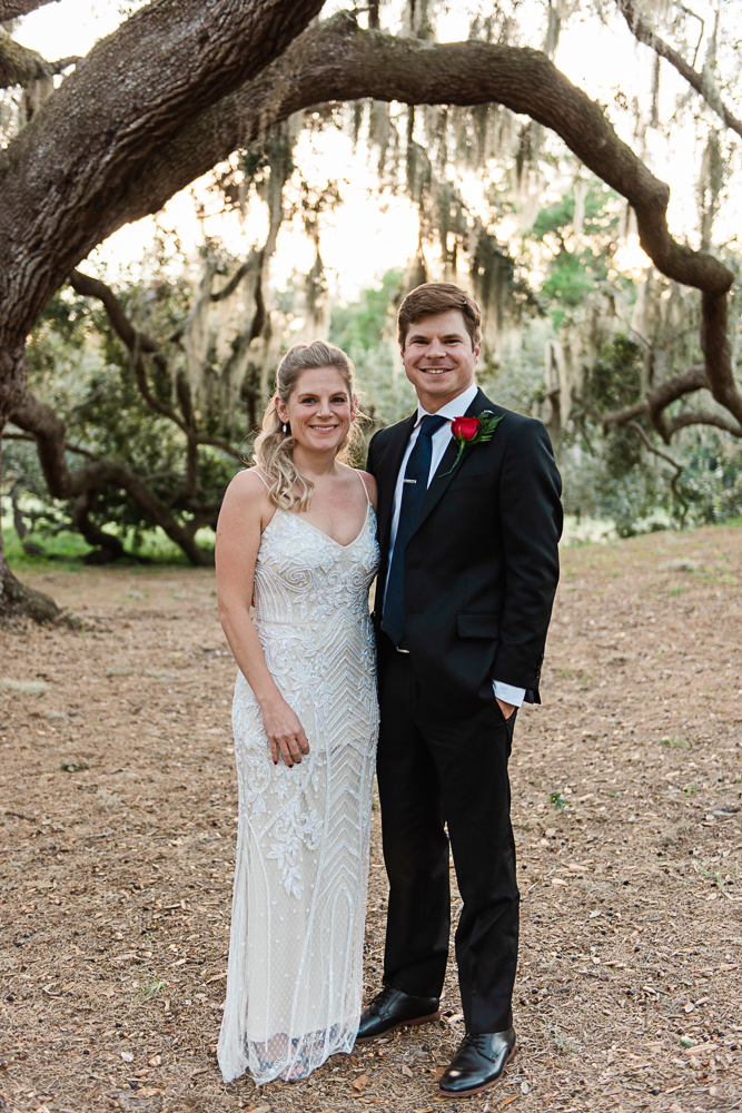 Philippe Park Elopement photography at sunset bride and groom portraits