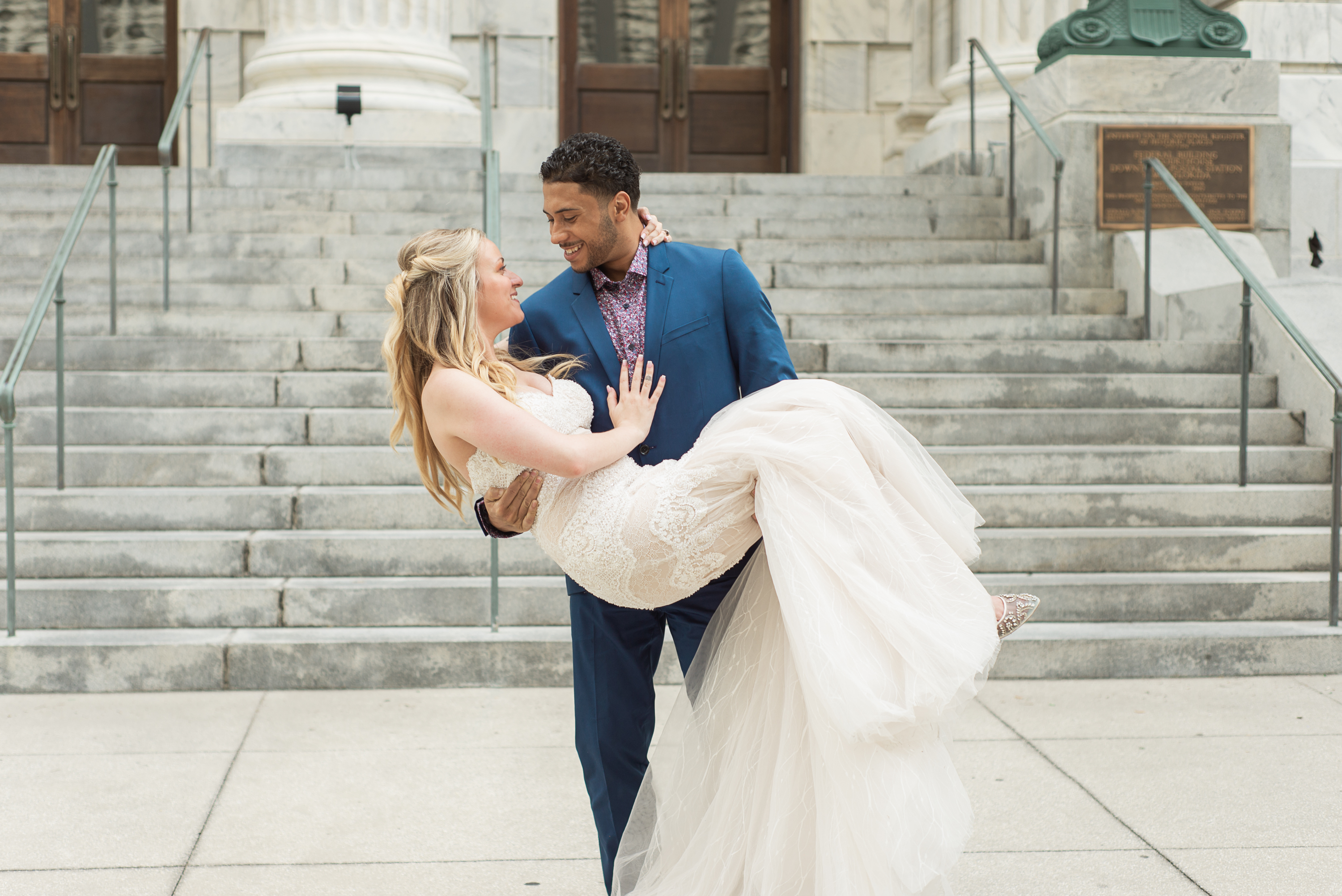 Tampa Elopement Photographer - Hillsborough county courthouse - Le Meridien Tampa Wedding