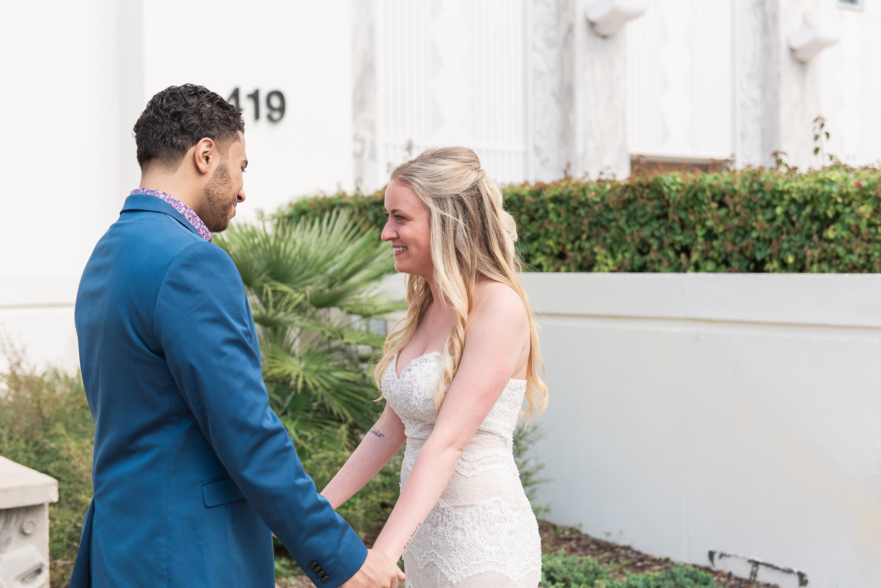 Tampa Elopement Photographer - Hillsborough county courthouse - Le Meridien Tampa Wedding