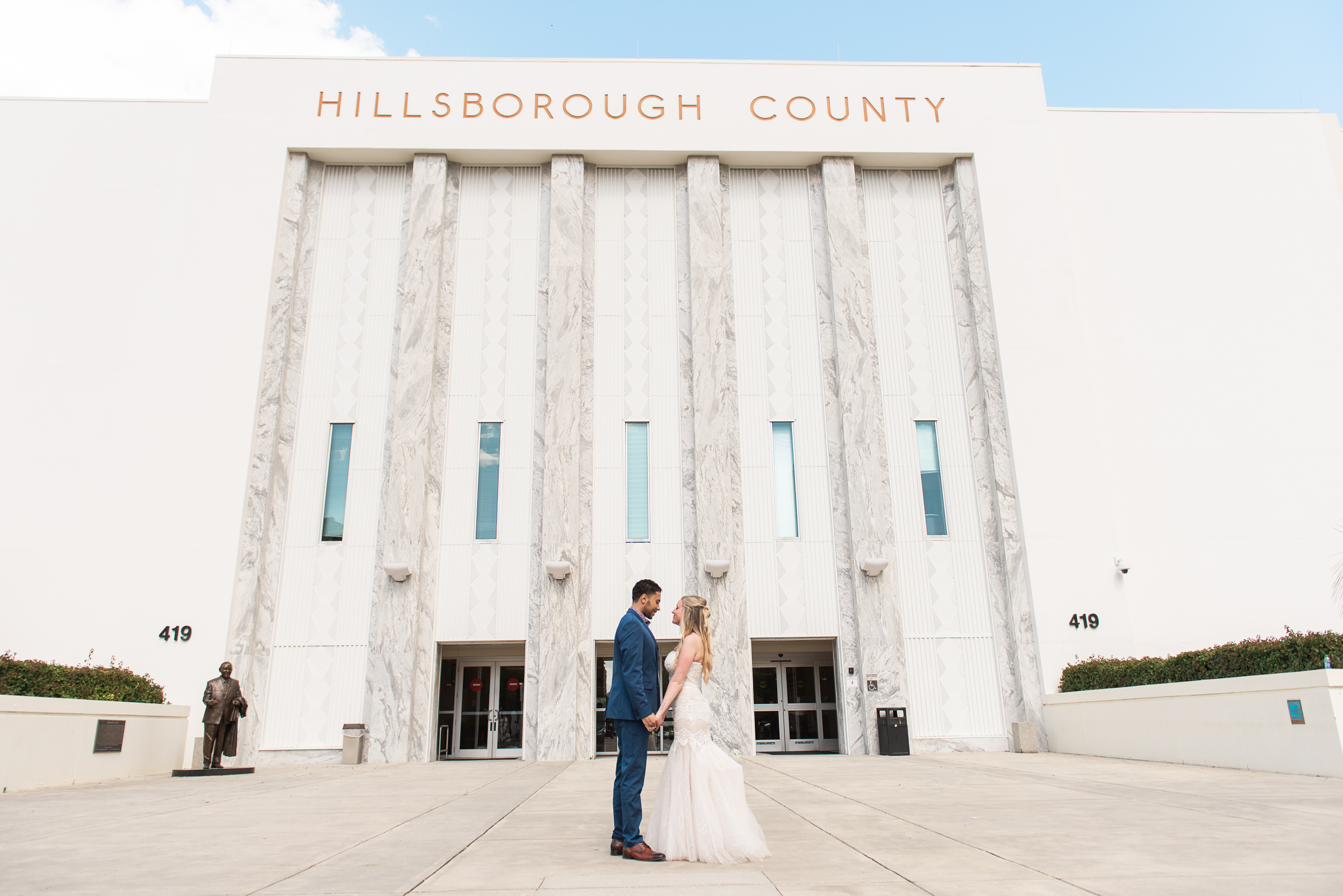 Tampa Elopement Photographer - Hillsborough county courthouse - Le Meridien Tampa Wedding