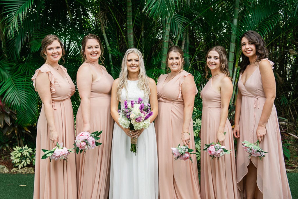 Bride and Bridesmaids at Mixton Farms Joyelan Photography