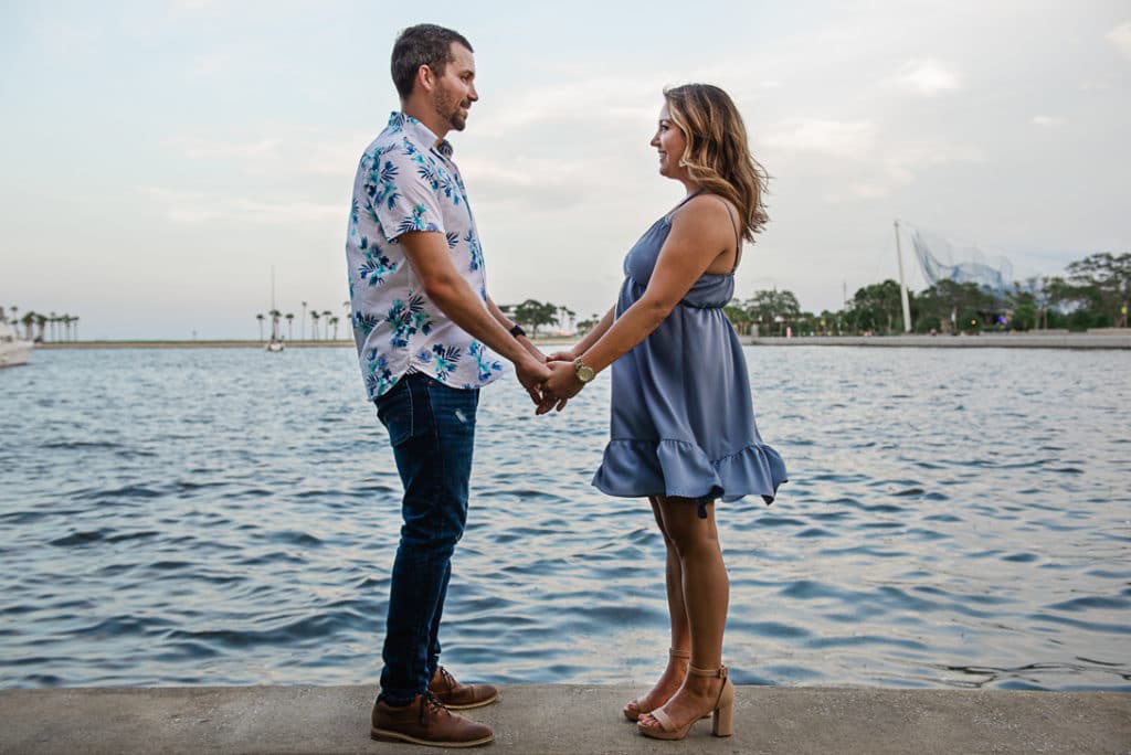Tampa Wedding Photographer | Joyelan Photography | Downtown St. Pete Engagement Session