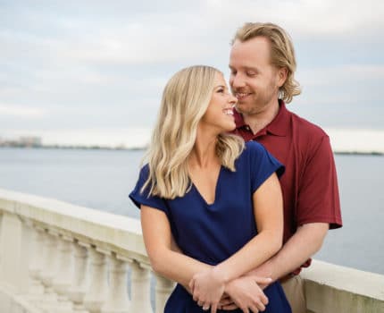 Cason and Ashley Engagement session at Bayshore Tampa Florida | Joyelan Photography
