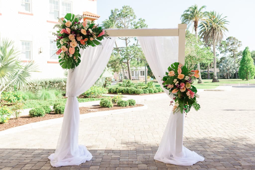 Fenway Hotel Wedding with Floral Arch by 2 Birds Events - Joyelan Photography