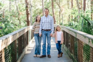 lieutenant Sean Becker with Sutton and Shelby